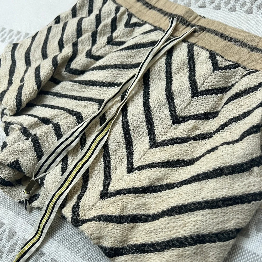 Anthropologie Saturday/Sunday Chevron Granola Girl Terry Cloth Lounge Shorts XS - Picture 5 of 7